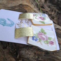 Aros Porcelana Bouquet Floral