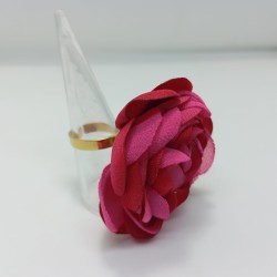 Anillo Carmen bronce fucsia