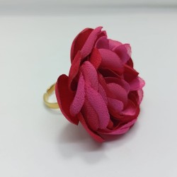 Anillo Carmen bronce fucsia