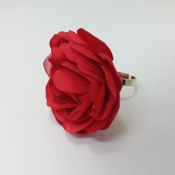 Anillo Carmen alpaca rojo encendido