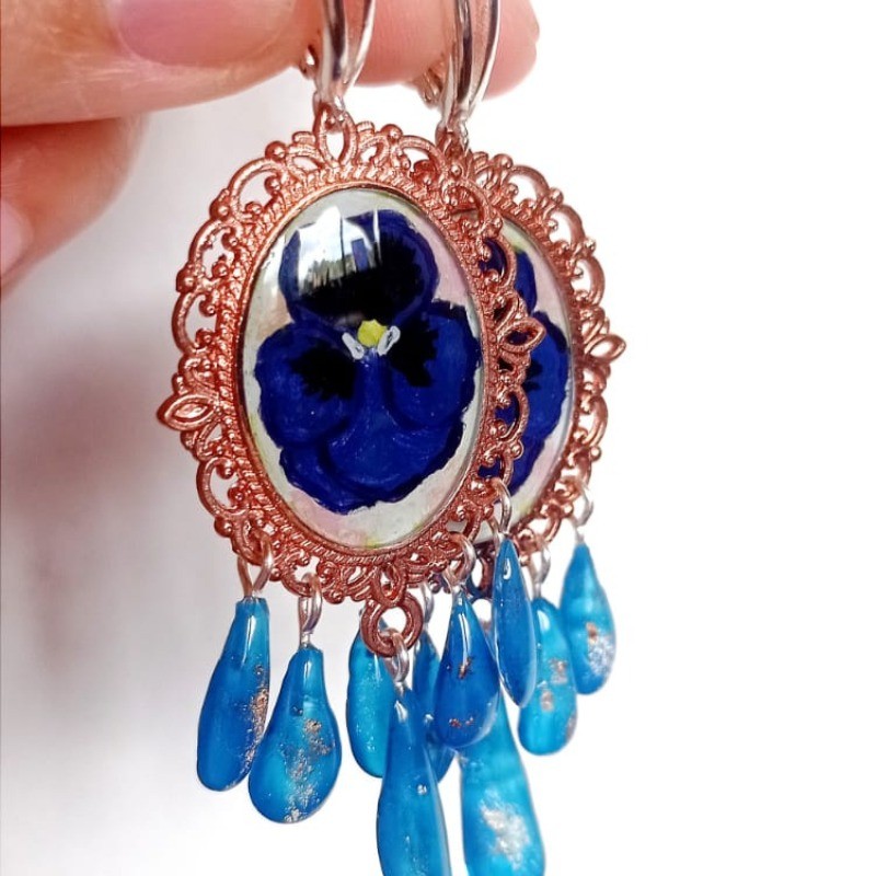 Aretes Pintura Pensamientos 4