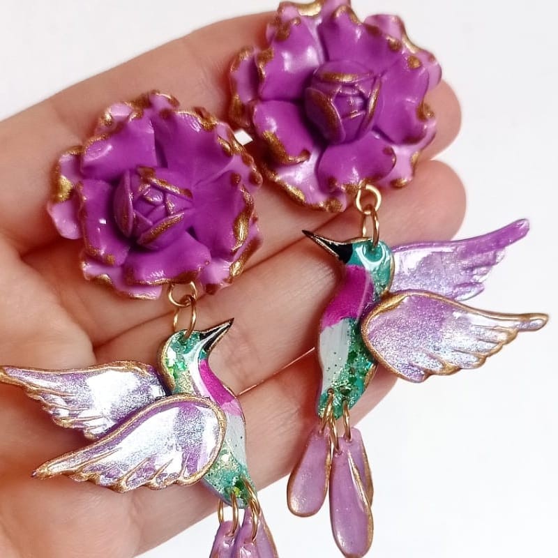 Aretes Colibrí 1