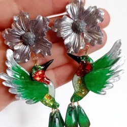 Aretes Colibrí 4