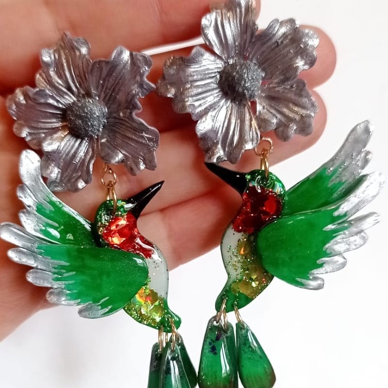 Aretes Colibrí 4