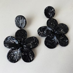 Flor Negro Plata