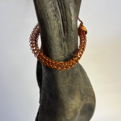 Pulsera Tejido Cobre Tubular 2