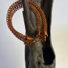 Pulsera Tejido Cobre Tubular 2