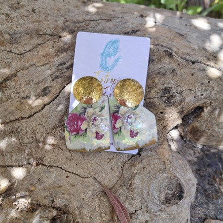 Aros porcelana tornasol