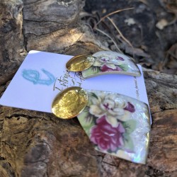 Aros porcelana tornasol