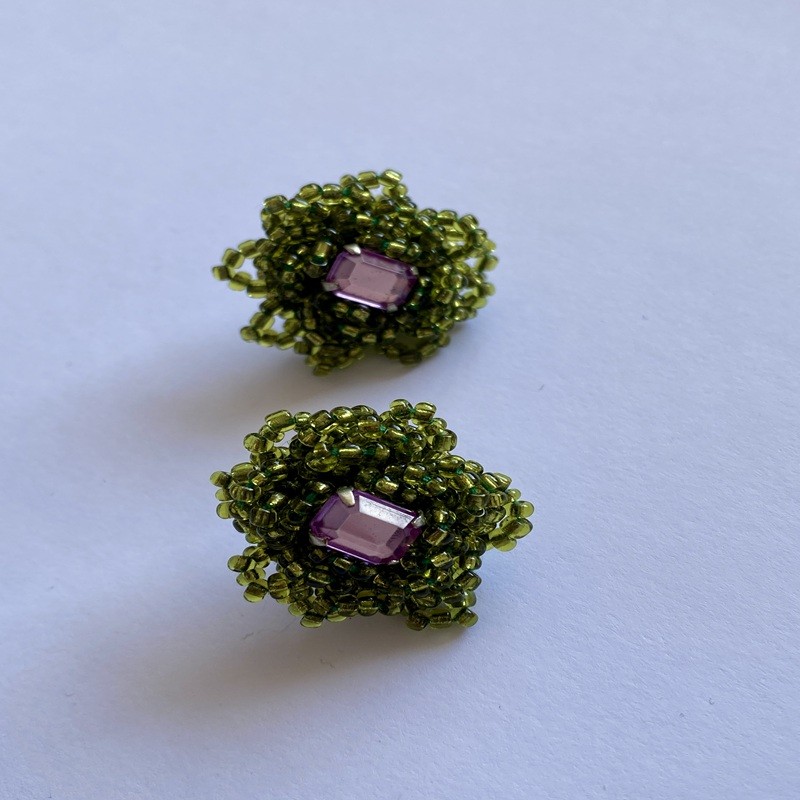 Topos Flor Mostacillas  /  Verde