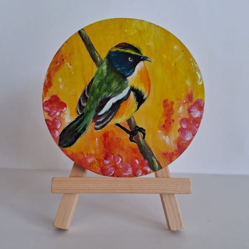 Círculo Siete colores en madera