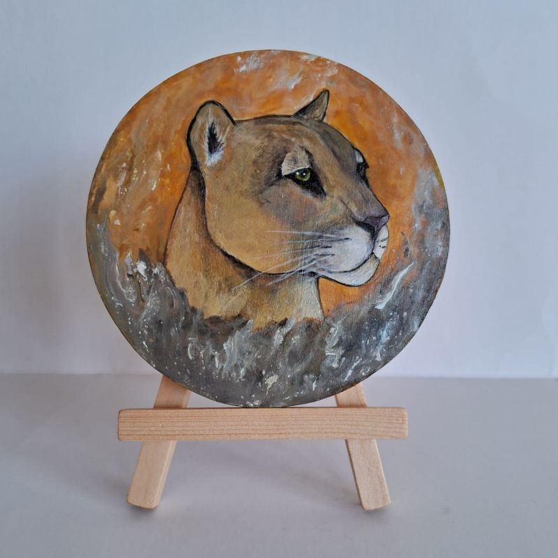 Círculo Puma en madera