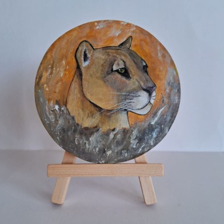 Círculo Puma en madera