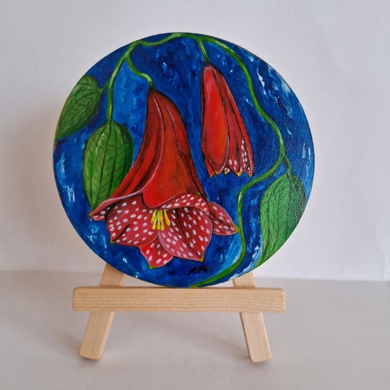 Círculo Copihues en madera