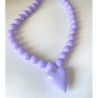 Collar Corazón Lila