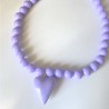Collar Corazón Lila