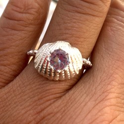 Anillo Plata Kai Agua Marina