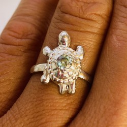 Anillo Plata Tortuga y...