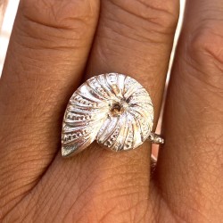 Anillo Plata Amonite Y...