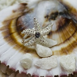 Anillo Plata Estrella y Agua Aarina