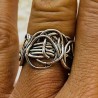 Anillo Plata Anudado Oxidado