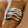 Anillo Plata Pliegues