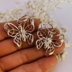 Aro Plata Mariposa Con Argolla