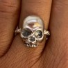 Anillo Plata Calavera Regulable