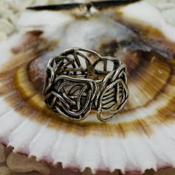 Anillo Plata Anudado Oxidado