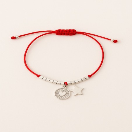 Pulsera Estrella de la suerte y corazón detente