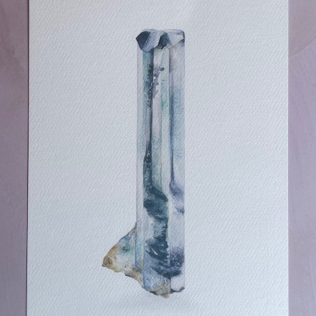 Impresión piedra Aguamarina