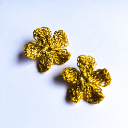 Aro Flor Vinca Dorada