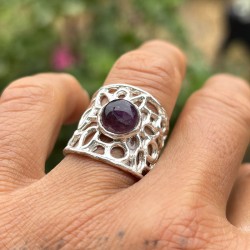 Anillo Gótico Amatista