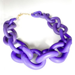 Collar Cadena Violeta