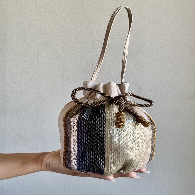 Bolso Bucket Bag - Beige