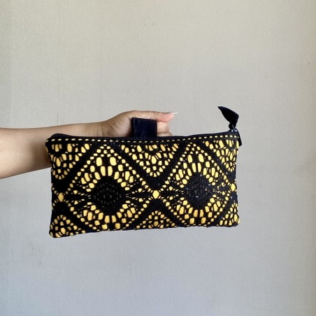 Bolso Sobre - Negro / Mostaza