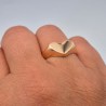 ANILLO CORAZON BRONCE
