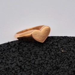 ANILLO CORAZON BRONCE