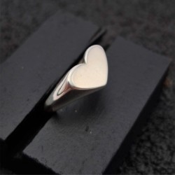 ANILLO CORAZON PLATA