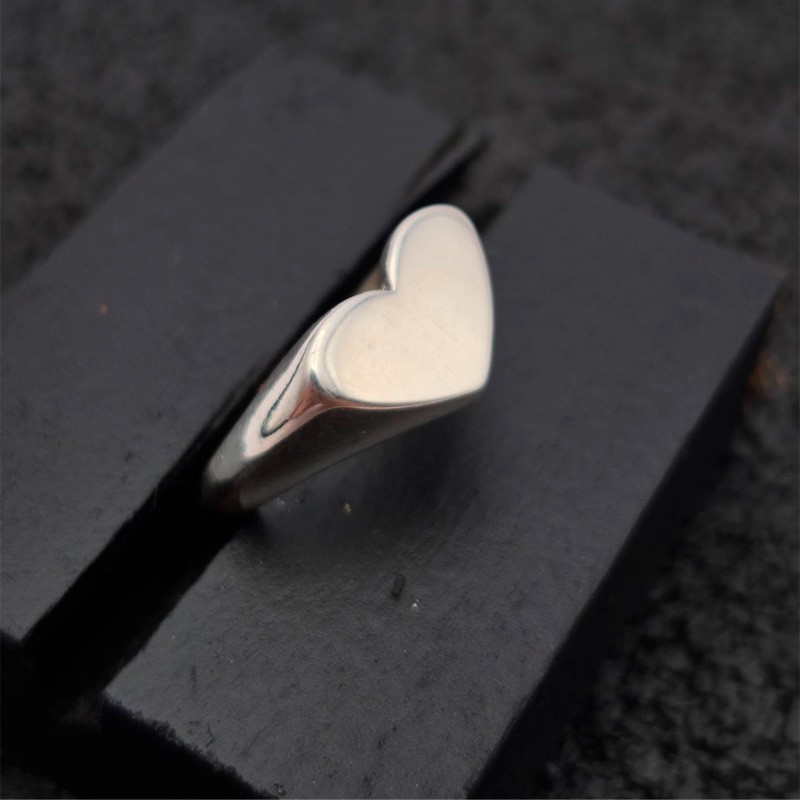 ANILLO CORAZON PLATA