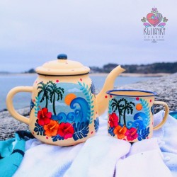 Tetera enlozada grande 1.4lt