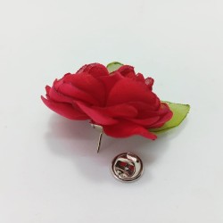 Pin Carmen flor chica rojo italiano
