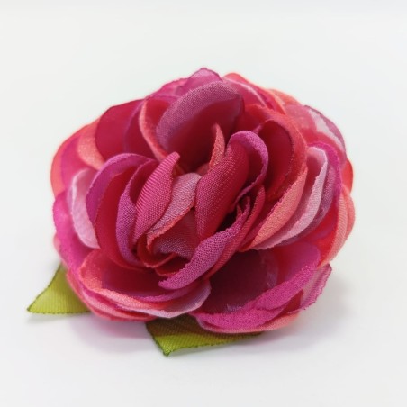 Pin Carmen flor chica fucsias y coral