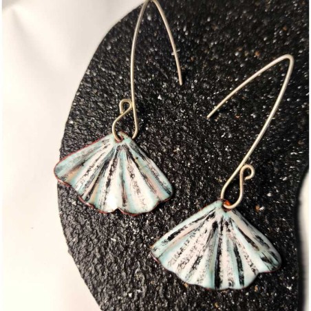 Aros Gingko Biloba Mini Turquesas