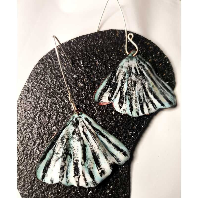 Aros Gingko Biloba Medium Turquesas