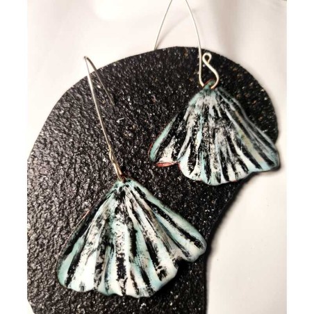 Aros Gingko Biloba Medium Turquesas