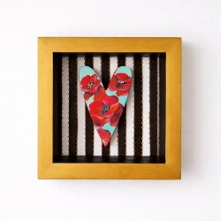 Cuadro Flores entre Blanco...