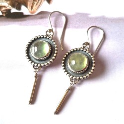 Aros Prehnita palitos plata