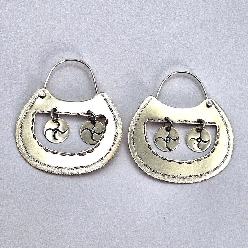 Aros Mapuche canasta aire alpaca