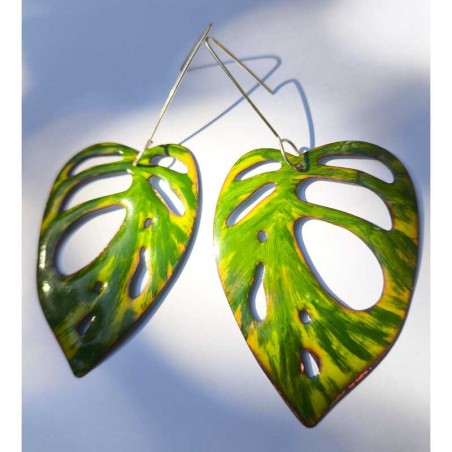 Aros Monstera Adansonii Verdes Corazón